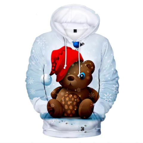 Christmas Hoodie with 3D Digital Print for Men and Women