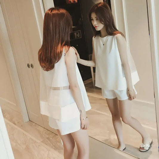 Summer Fashionable Two-Piece Women's Outfit Set