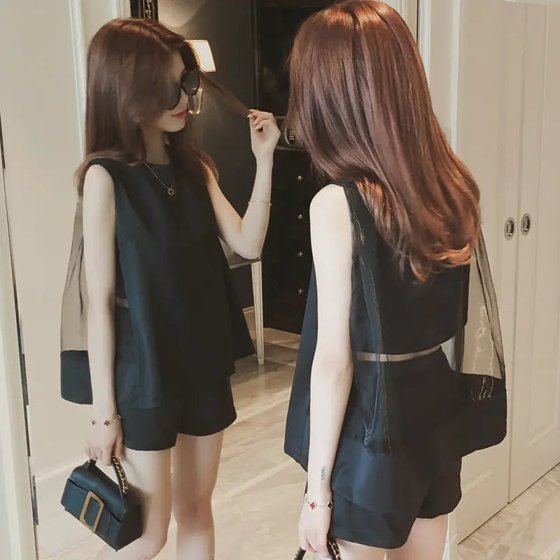 Summer Fashionable Two-Piece Women's Outfit Set